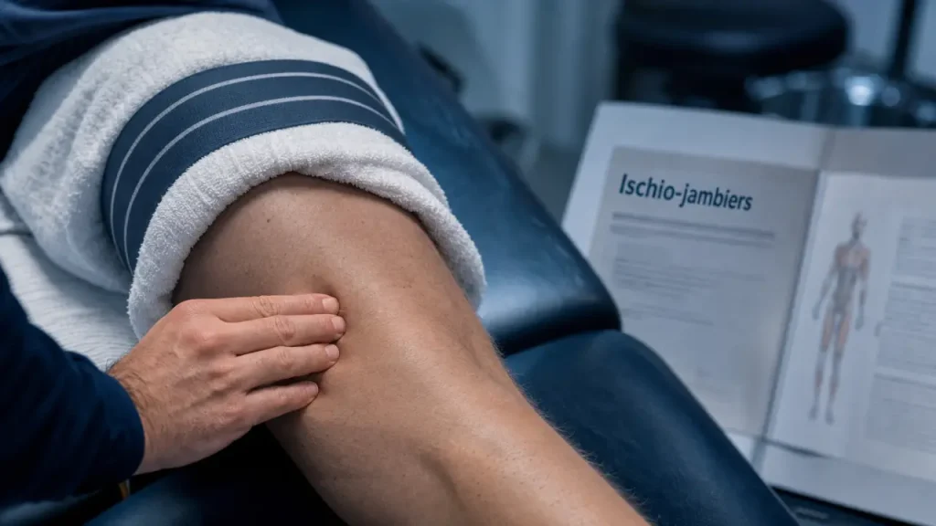 Muscles derriere la cuisse : ischio-jambiers, douleur au dos du genou
