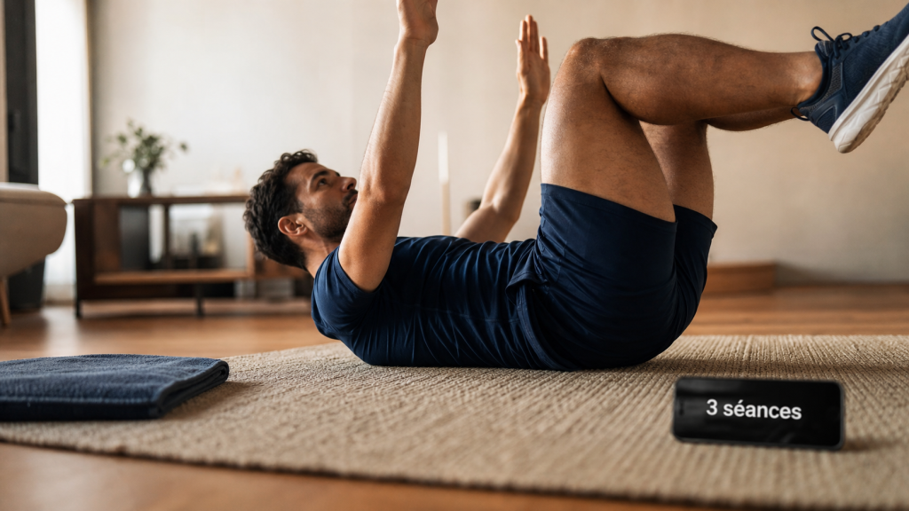 Programme abdos homme maison : 3 séances 20 minutes sans matériel