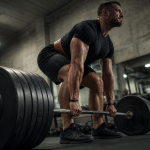 Souleve de terre muscle : athlète en prise