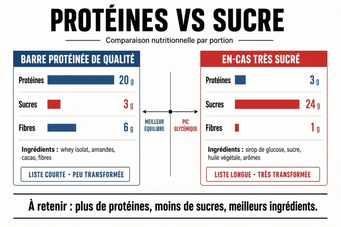 Comparatif nutritionnel pour choisir les meilleures barres protéinées