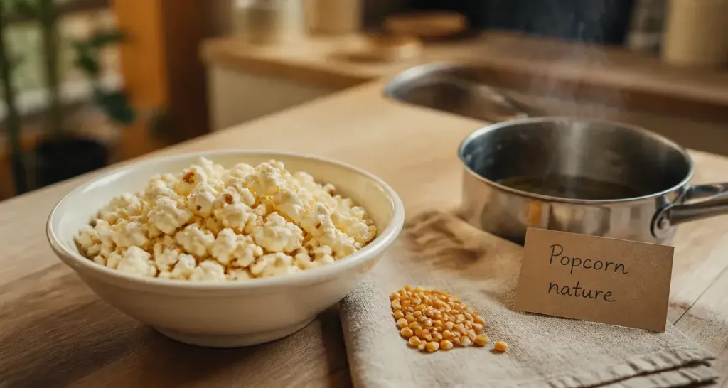 Popcorn nature : 300 mg de polyphénols et 4 réflexes pour une préparation saine