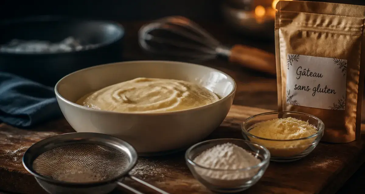 Quelle farine sans gluten pour gâteau : farine de riz et fécule de maïs