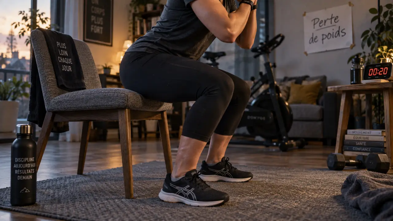 Sport à la maison perte de poids : entraînement 20 minutes sur tapis